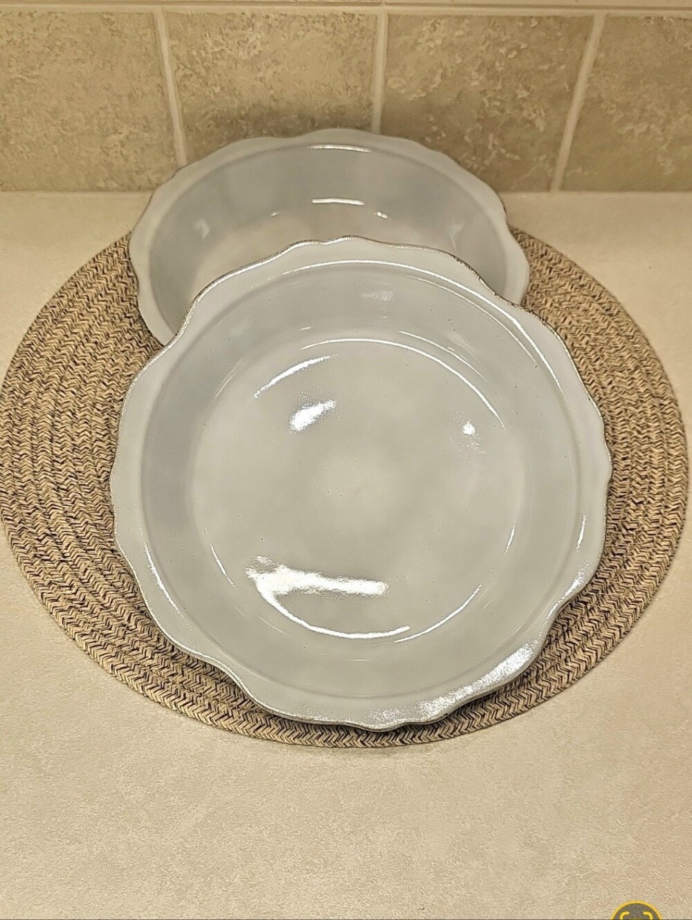 Set Of 2 Carved Edge Past/Grain Bowls Cream Hearth & Hand